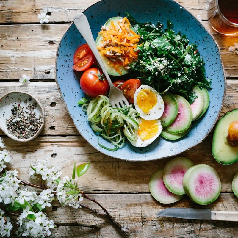 Colorful plated dishes that make cookbook content more engaging